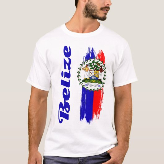 Belize Flag T-shirt (Voorkant)