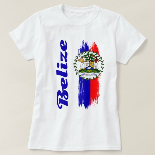 Belize Flag T-shirt (Design voorkant)