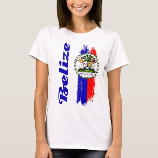 Belize Flag T-shirt (Voorkant)
