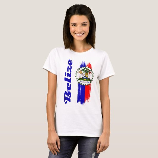 Belize Flag T-shirt (Voorkant volledig)