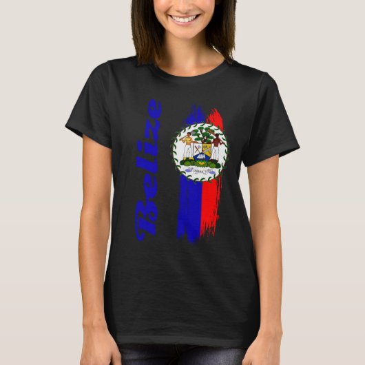 Belize Flag T-shirt (Voorkant)
