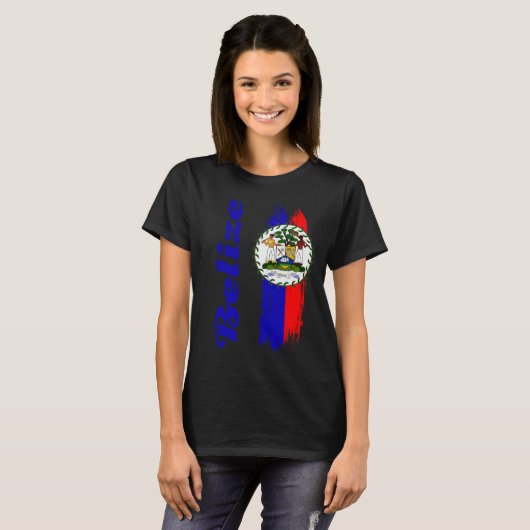 Belize Flag T-shirt (Voorkant volledig)