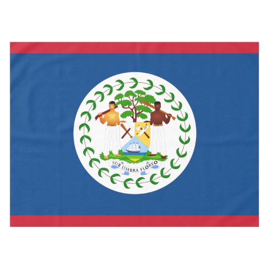 Belize flag Tablecloth Tafelkleed (Voorkant (Horizontaal))