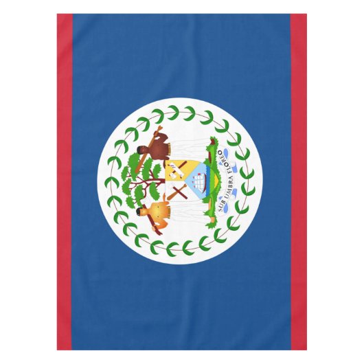 Belize flag Tablecloth Tafelkleed (Voorkant)