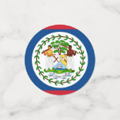 Belize Flag Tafel Confetti (Kleine voorkant)