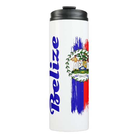 Belize Flag Thermosbeker (Voorkant)