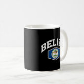 Belize Flag Throwback Koffiemok (Voorkant rechts)