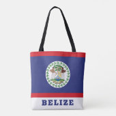 Belize Flag Tote Bag (Achterkant)