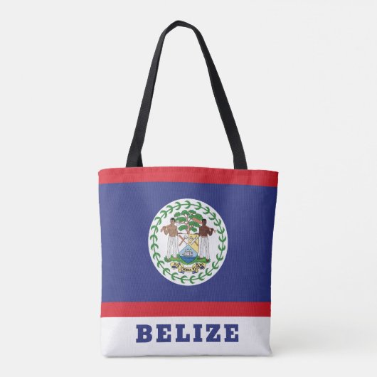 Belize Flag Tote Bag (Achterkant)