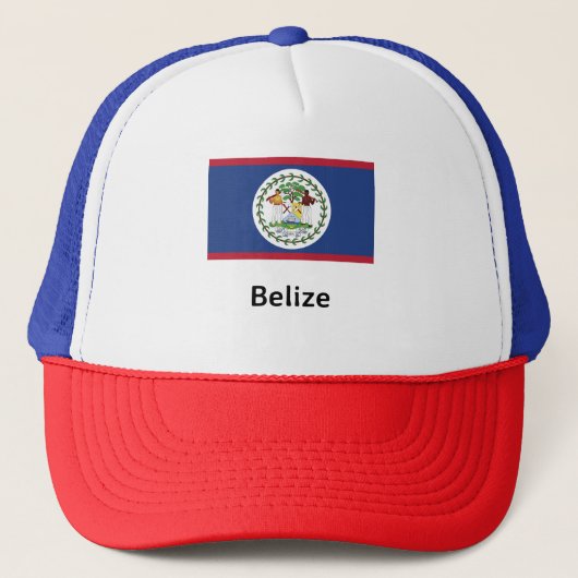 Belize Flag Trucker Pet (Voorkant)