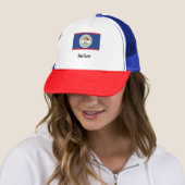 Belize Flag Trucker Pet (In situ)