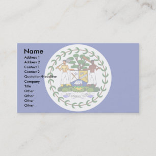 Belize Flag Visitekaartje