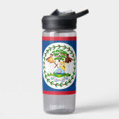 Belize fles, patriottische Belizeaanse vlag Waterfles (Links)