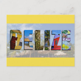 Belize foto's van Tropische Beach Blue Ocean-reize Briefkaart