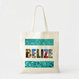 Belize foto's van Tropische Beach Blue Ocean-reize Tote Bag