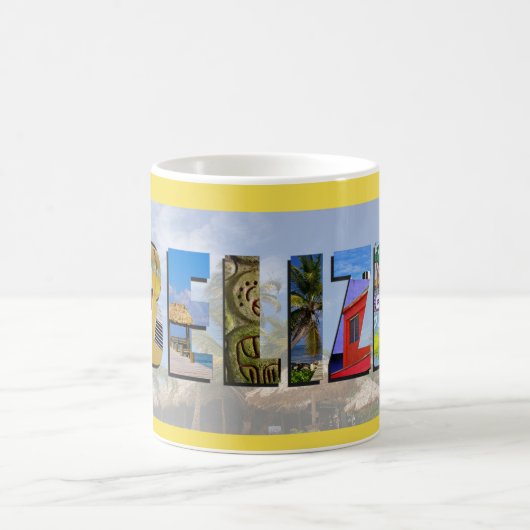 Belize foto's van Tropische Beach reizen Koffiemok (Center)