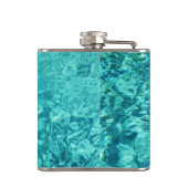 Belize foto's van Tropische Blauwe Oceaan reizen Heupfles (Achterkant)