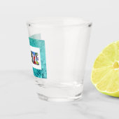 Belize foto's van Tropische Blauwe Oceaan reizen Shot Glas (Rechts)