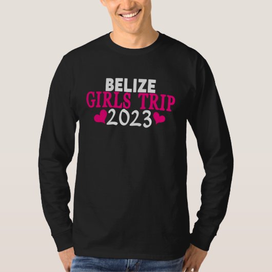 Belize Girls Trip  2023 Women's Bachelorette Party T-shirt (Voorkant)