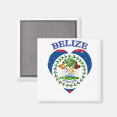 Belize Heart Magneet (Voorkant / Achterkant)