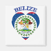 Belize Heart Magneet (Voorkant)