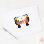 Belize het nu rechthoekige sticker (Envelop)