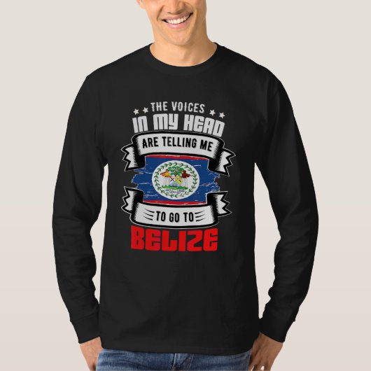 Belize In Mijn Hoofd T-shirt (Voorkant)