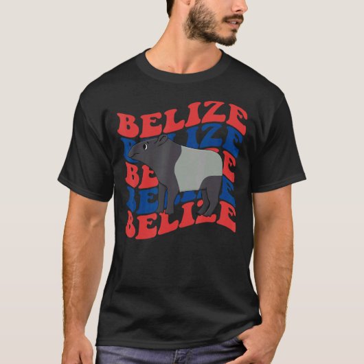 Belize Independence Day 21 Sep Tapirus Bairdii T-shirt (Voorkant)
