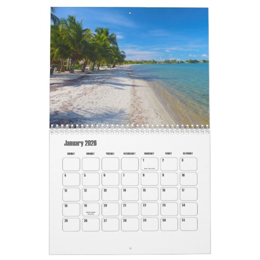 Belize Kalender (Jan 2026)