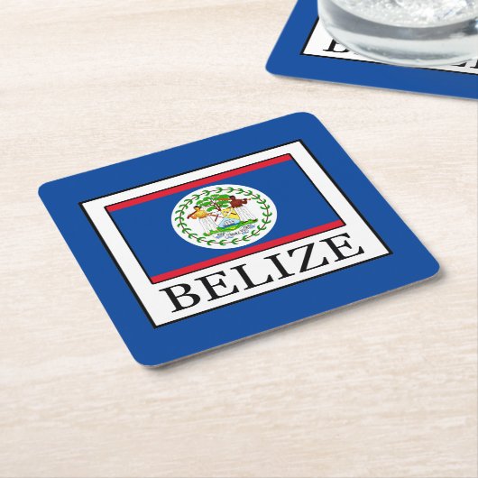 Belize Kartonnen Onderzetters (Schuin)