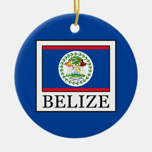 Belize Keramisch Ornament (Voorkant)