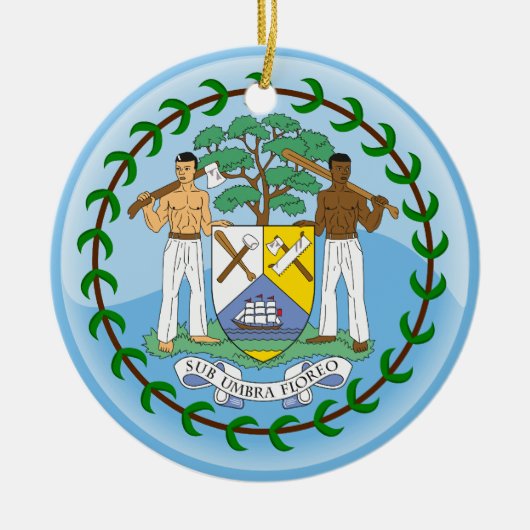 BELIZE KERAMISCH ORNAMENT (Voorkant)