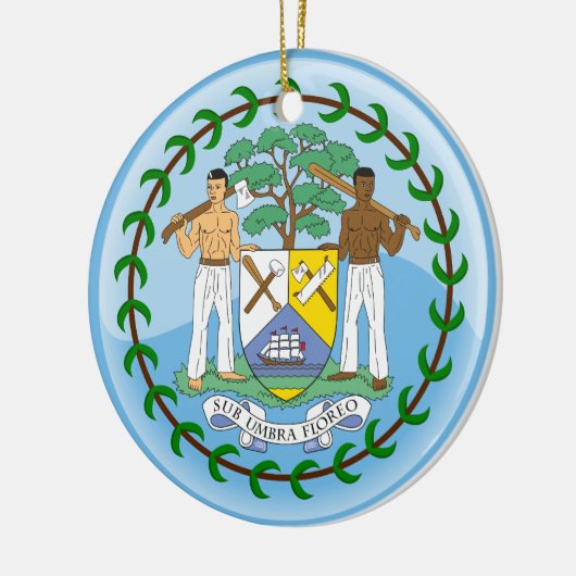 BELIZE KERAMISCH ORNAMENT (Links)