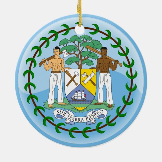 BELIZE KERAMISCH ORNAMENT (Achterkant)