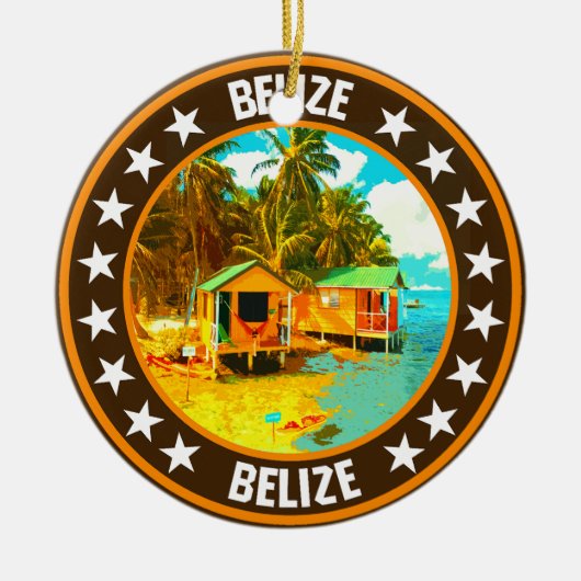 Belize Keramisch Ornament (Voorkant)