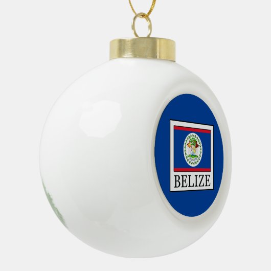Belize Keramische Bal Ornament (Links)