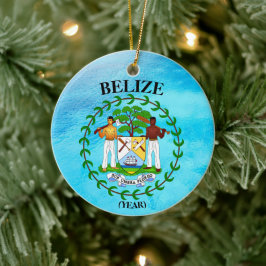 Belize kerstkeramiek keramisch ornament
