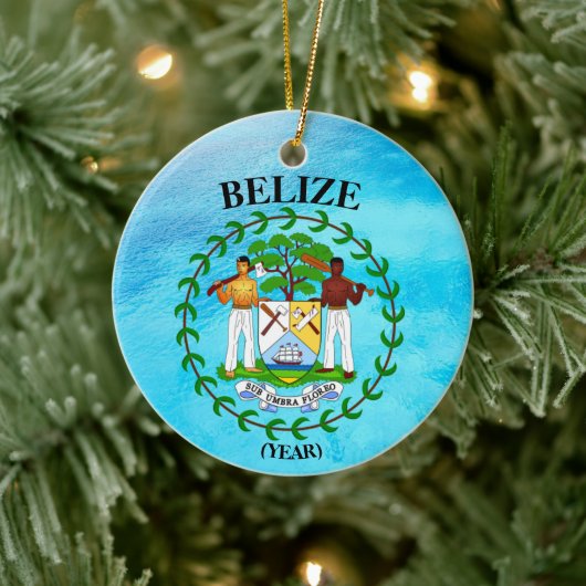 Belize kerstkeramiek keramisch ornament (Boom)