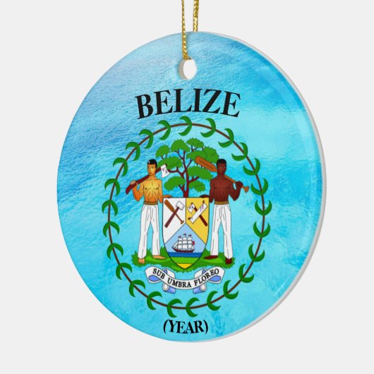 Belize kerstkeramiek keramisch ornament (Links)