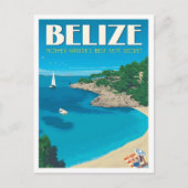 Belize Kunst Vintage Reizen Briefkaart (Voorkant)