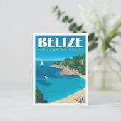Belize Kunst Vintage Reizen Briefkaart (Staand voorkant)
