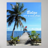 Belize - land van vele Cayes Poster (Voorkant)