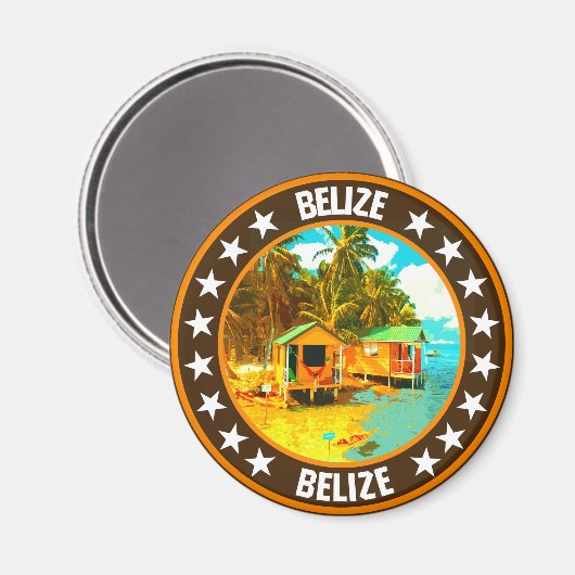 Belize Magneet (Voorkant / Achterkant)