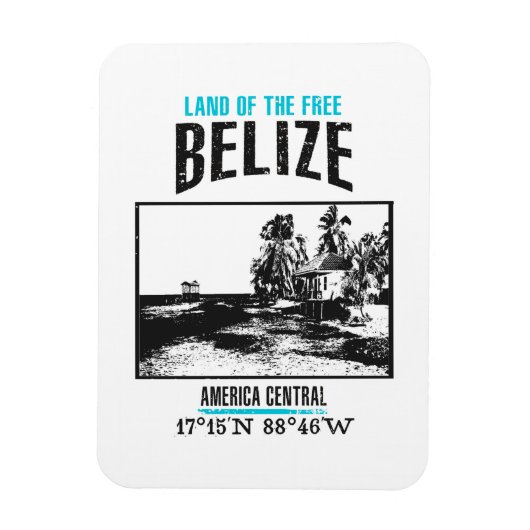 Belize Magneet (Verticaal)