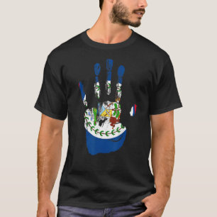 Belize Mannen Vlag hand Vrouwen Kinderen T-shirt