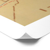 Belize Map (1990) Central America Country Atlas Poster (Hoek)