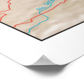 Belize Map (2003) Land in Midden-Amerika Poster (Hoek)