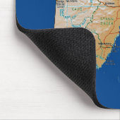 Belize Map Mousepad Muismat (Hoek)