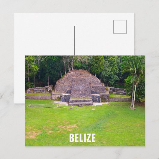Belize Mayan Ruins Caracol Travel Photo Briefkaart (Voorkant / Achterkant)