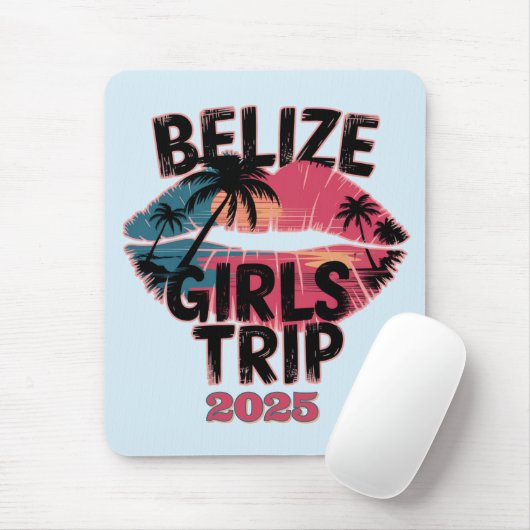 Belize Meisjesreis Tropisch Avontuur Muismat (Met muis)